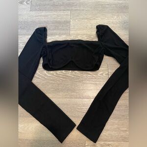 Shein Long Sleeve Crop Top
